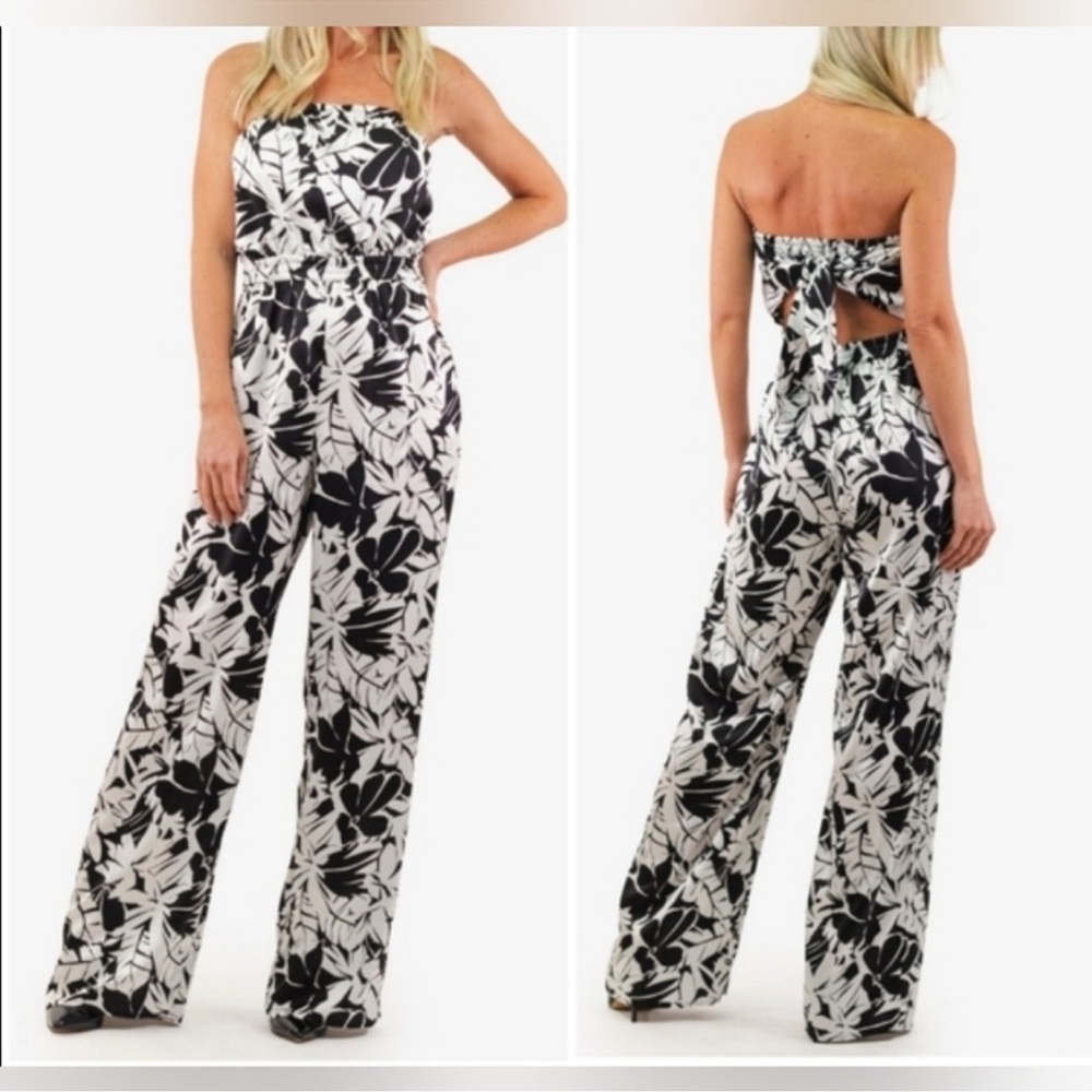 MICHEAL Michael Kors Satin Print
Jumpsuit/Palm Print